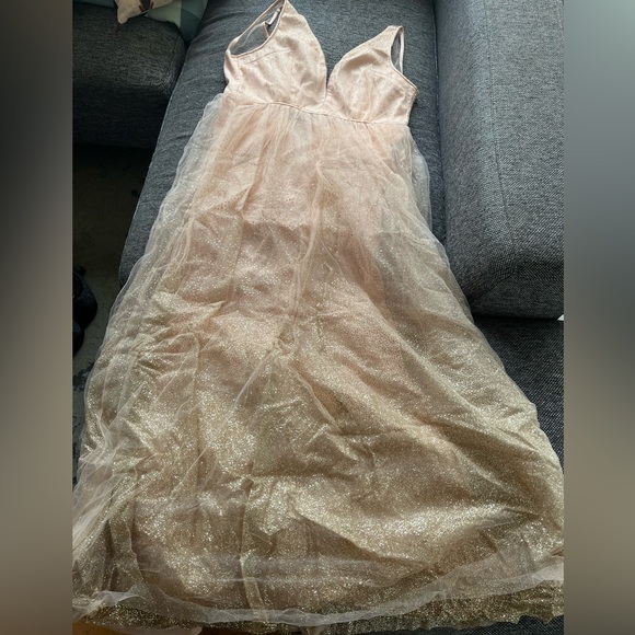 **HOST PICK** Blush Floor Length Gown - Picture 3 of 7